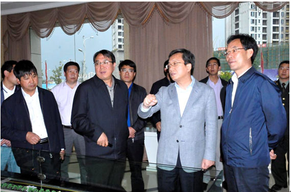 曲靖市委副書記劉立志在宣威市調(diào)研期間到如意湖畔﹒幸福城運營中心聽取工作匯報