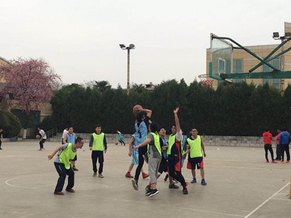 建工地產(chǎn)團(tuán)支部與中國(guó)移動(dòng)開展籃球友誼賽