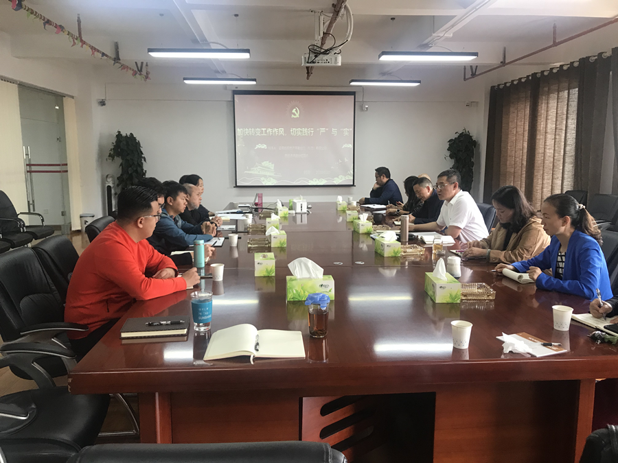 武繼紅為云航地產(chǎn)黨員干部職工講黨課